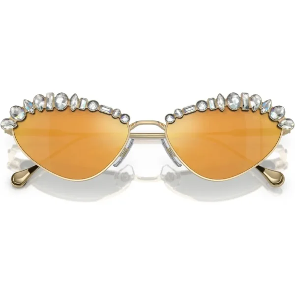 SWAROVSKI LENTES DE SOL OVAL SK7009 55 MM MUJER | PALE GOLD/BROWN MIRRORED GOLD