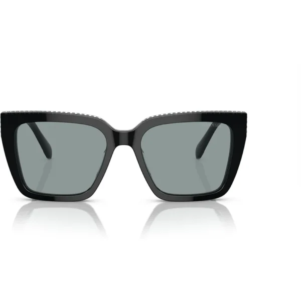 SWAROVSKI LENTES DE SOL CUADRADO SK6013 54 MM MUJER | BLACK/DARK GREY