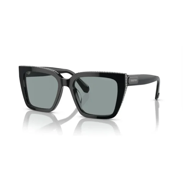 SWAROVSKI LENTES DE SOL CUADRADO SK6013 54 MM MUJER | BLACK/DARK GREY