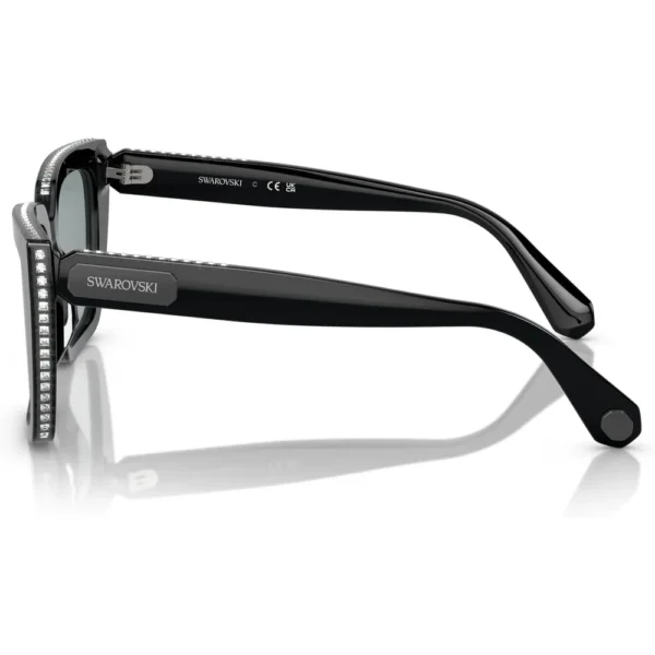 SWAROVSKI LENTES DE SOL CUADRADO SK6013 54 MM MUJER | BLACK/DARK GREY