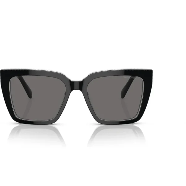 SWAROVSKI LENTES DE SOL CUADRADO SK6013 54 MM MUJER | BLACK/DARK GREY POLARIZED