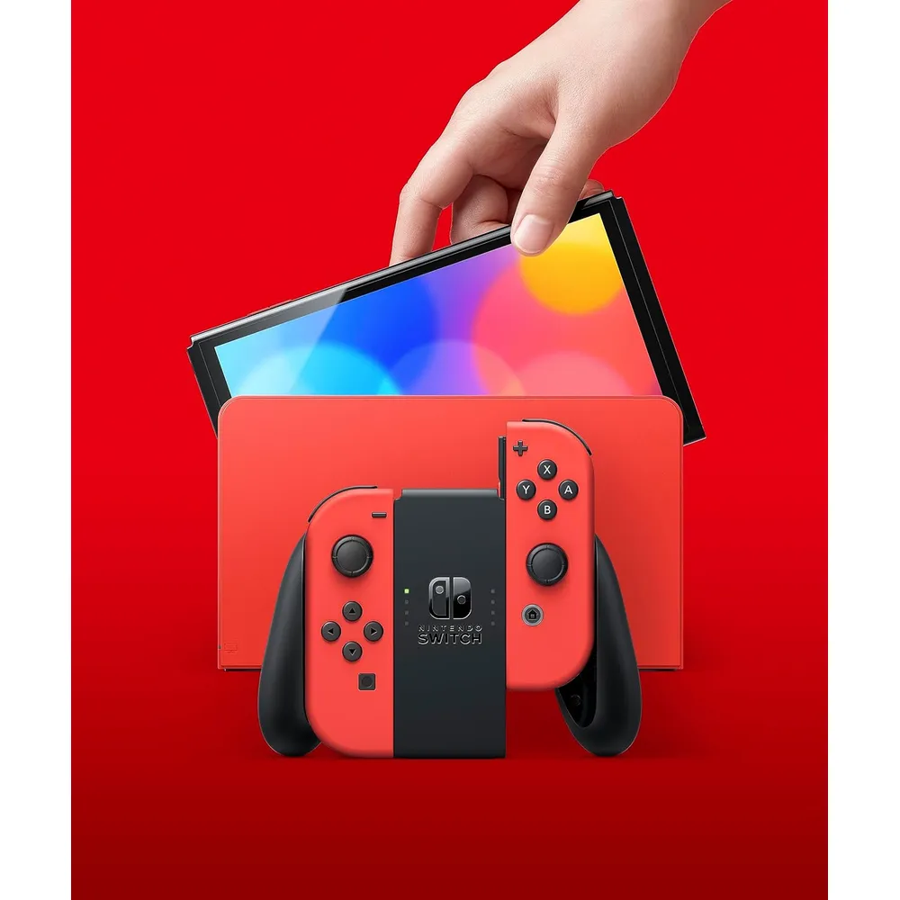 (REACONDICIONADA) CONSOLA NINTENDO SWITCH OLED EDICIÓN MARIO | ROJO - Imagen 3