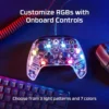 CONTROL ALÁMBRICO HYPERX CLUTCH GLADIATE RGB XBOX | TRANSPARENTE