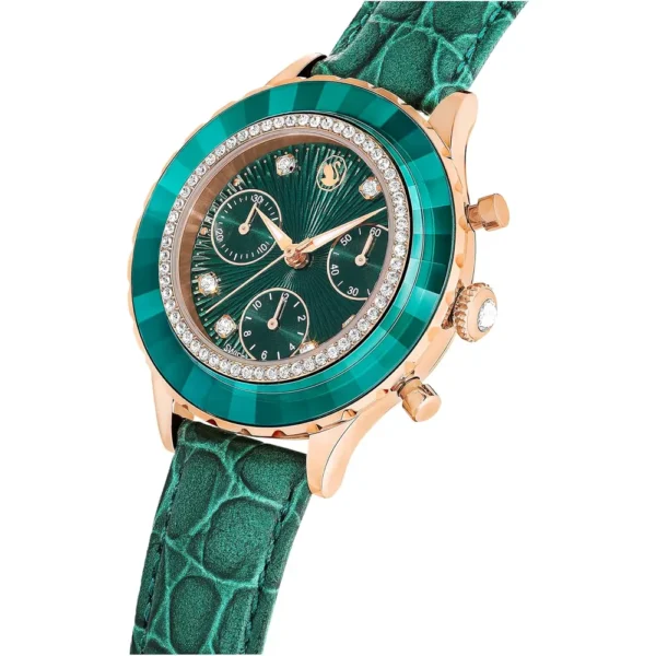 SWAROVSKI RELOJ OCTEA CHRONO PARA MUJER | GREEN