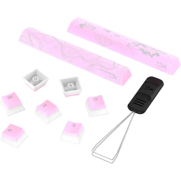 KEYCAPS HYPERX PUDDING 2 PBT 112 TECLAS | ROSA