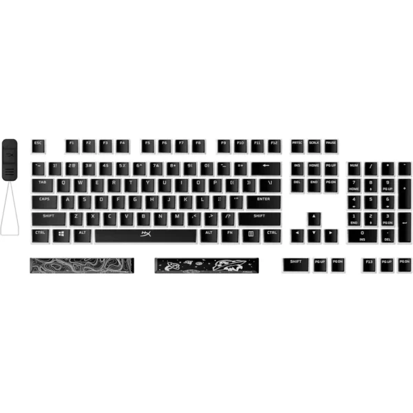 KEYCAPS HYPERX PUDDING 2 PBT 112 TECLAS | NEGRO