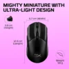 MOUSE INALÁMBRICO HYPERX PULSEFIRE HASTE 2 MINI COMPACT | NEGRO