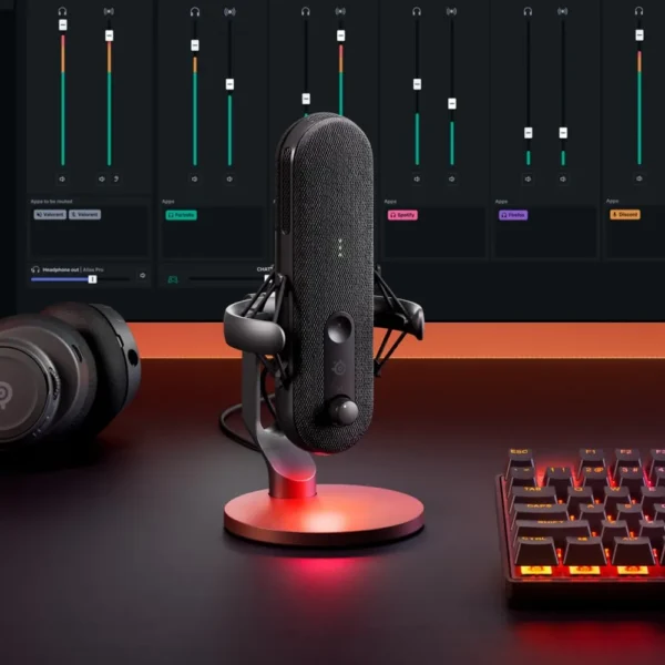 (REACONDICIONADO) MICRÓFONO USB ALIAS STEELSERIES | NEGRO