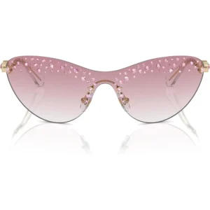 SWAROVSKI LENTES DE SOL RECTANGULAR SK7023 33 MM MUJER | PALE GOLD/CLEAR GRADIENT PINK