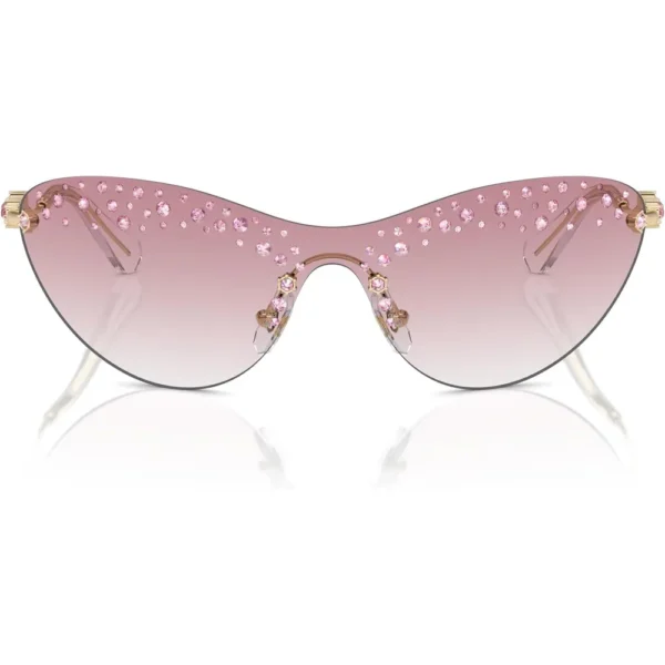 SWAROVSKI LENTES DE SOL RECTANGULAR SK7023 33 MM MUJER | PALE GOLD/CLEAR GRADIENT PINK