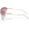 SWAROVSKI LENTES DE SOL RECTANGULAR SK7023 33 MM MUJER | PALE GOLD/CLEAR GRADIENT PINK