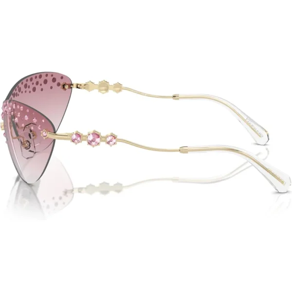 SWAROVSKI LENTES DE SOL RECTANGULAR SK7023 33 MM MUJER | PALE GOLD/CLEAR GRADIENT PINK