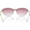 SWAROVSKI LENTES DE SOL RECTANGULAR SK7023 33 MM MUJER | PALE GOLD/CLEAR GRADIENT PINK