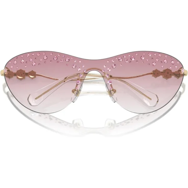 SWAROVSKI LENTES DE SOL RECTANGULAR SK7023 33 MM MUJER | PALE GOLD/CLEAR GRADIENT PINK