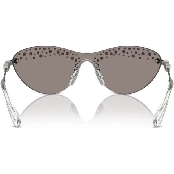 SWAROVSKI LENTES DE SOL RECTANGULAR SK7023 33 MM MUJER | GUNMETAL/LIGHT GREY MIRRORED SILVER