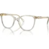 SWAROVSKI MONTURA CUADRADO SK2020 52 MM MUJER | TRANSPARENT BEIGE/DEMO LENS