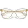 SWAROVSKI MONTURA CUADRADO SK2020 52 MM MUJER | TRANSPARENT BEIGE/DEMO LENS