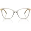 SWAROVSKI MONTURA CUADRADO SK2020 54 MM MUJER | TRANSPARENT BEIGE/DEMO LENS