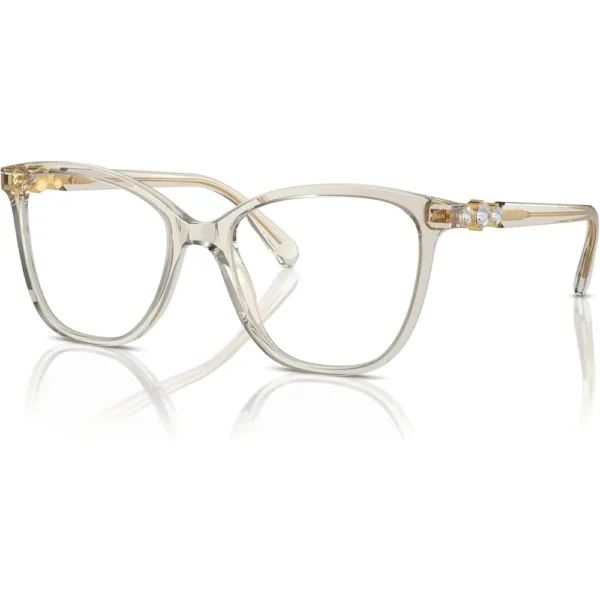 SWAROVSKI MONTURA CUADRADO SK2020 54 MM MUJER | TRANSPARENT BEIGE/DEMO LENS
