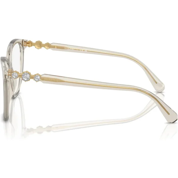 SWAROVSKI MONTURA CUADRADO SK2020 54 MM MUJER | TRANSPARENT BEIGE/DEMO LENS