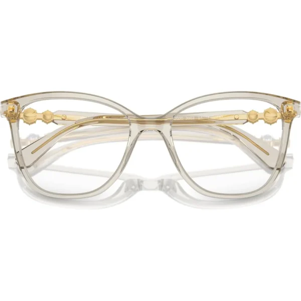 SWAROVSKI MONTURA CUADRADO SK2020 54 MM MUJER | TRANSPARENT BEIGE/DEMO LENS