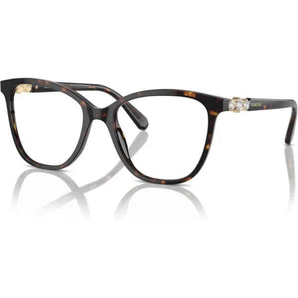 SWAROVSKI MONTURA CUADRADO SK2020 52 MM MUJER | DARK HAVANA/DEMO LENS