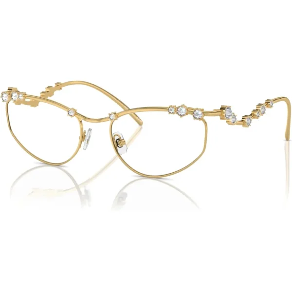 SWAROVSKI MONTURA SK1015 55 MM MUJER | GOLD/DEMO LENS