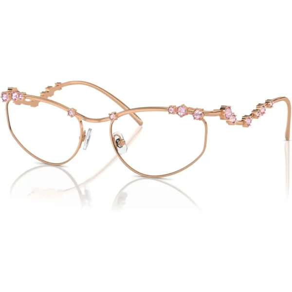 SWAROVSKI MONTURA SK1015 55 MM MUJER | ROSE GOLD/DEMO LENS