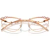 SWAROVSKI MONTURA SK1015 55 MM MUJER | ROSE GOLD/DEMO LENS