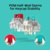 SWITCHES HYPERX AQUA 5 PINES PRELUBRICADOS | CELESTE
