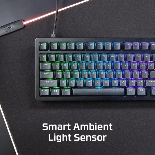 TECLADO ALÁMBRICO HYPERX ALLOY RISE 75 HOT SWAP | NEGRO