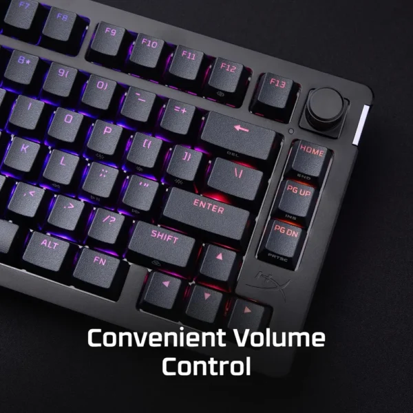 TECLADO ALÁMBRICO HYPERX ALLOY RISE 75 HOT SWAP | NEGRO