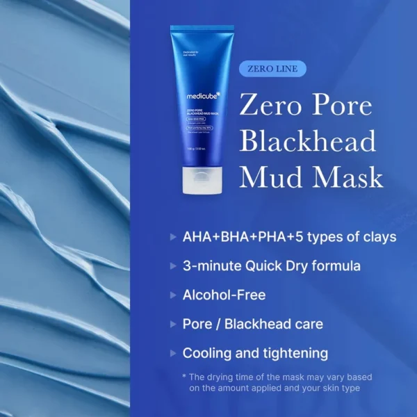 MASCARILLA MEDICUBE ZERO PORE BLACKHEAD MUD MASK 3.52 OZ / 100 G