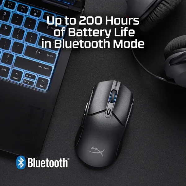 MOUSE INALÁMBRICO HYPERX PULSEFIRE HASTE 2 CORE DUAL | NEGRO