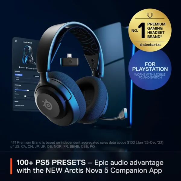 AUDÍFONOS INALÁMBRICOS ARCTIS NOVA 5P STEELSERIES