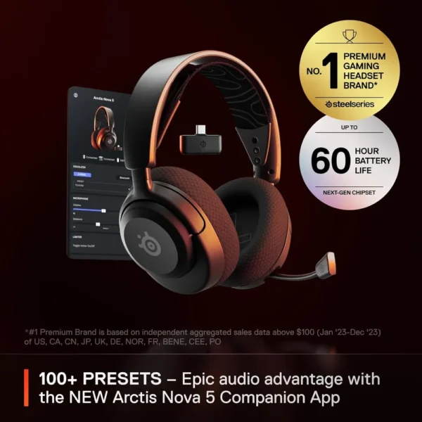 AUDÍFONOS INALÁMBRICOS ARCTIS NOVA 5 STEELSERIES