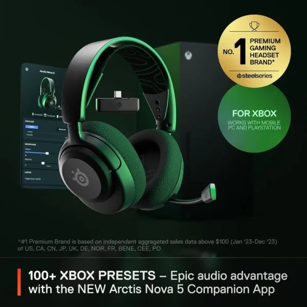 AUDÍFONOS INALÁMBRICOS ARCTIS NOVA 5X XBOX STEELSERIES