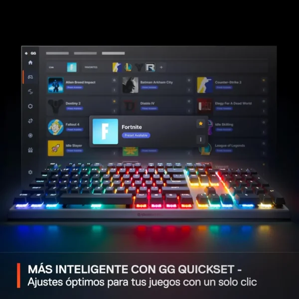 TECLADO ALÁMBRICO MECÁNICO APEX PRO GEN 3 STEELSERIES | NEGRO