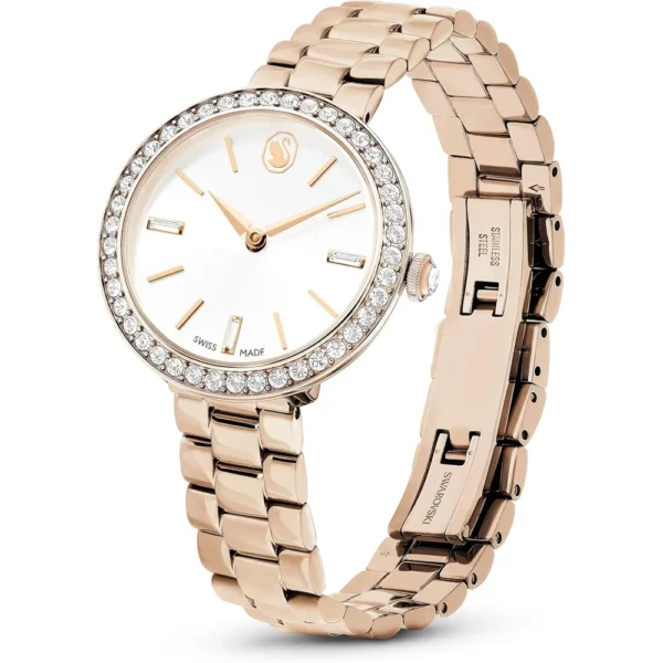 SWAROVSKI RELOJ CERTA CRYSTAL PARA MUJER | CHAMPAGNE TONE