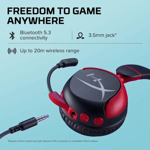 AUDÍFONOS INALÁMBRICOS HYPERX CLOUD MINI | NEGRO