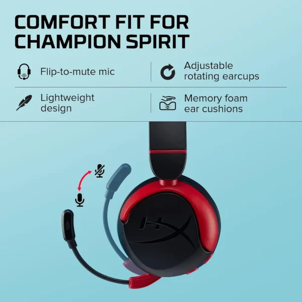 AUDÍFONOS INALÁMBRICOS HYPERX CLOUD MINI | NEGRO
