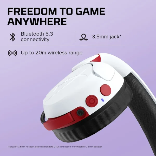AUDÍFONOS INALÁMBRICOS HYPERX CLOUD MINI | BLANCO