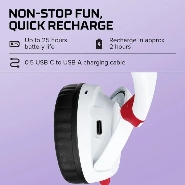 AUDÍFONOS INALÁMBRICOS HYPERX CLOUD MINI | BLANCO