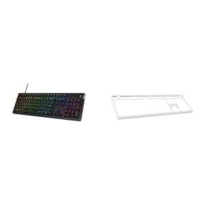 TECLADO ALÁMBRICO HYPERX ALLOY RISE + TOP PLATE - SET 2 PZS | BLANCO