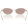 SWAROVSKI LENTES DE SOL SK7042 55 MM MUJER | PALE GOLD/CRYSTAL/LIGHT PURPLE BROWN