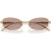 SWAROVSKI LENTES DE SOL SK7042 55 MM MUJER | PALE GOLD/CRYSTAL/LIGHT PURPLE BROWN