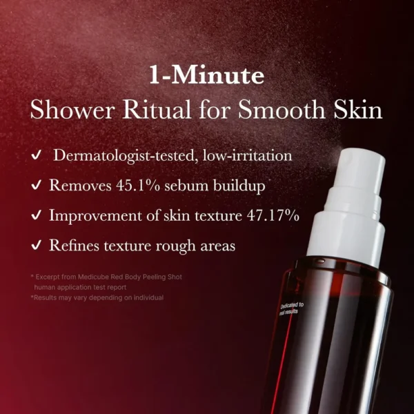 SPRAY CORPORAL MEDICUBE RED BODY PEELING SHOT 3.7 OZ / 110 ML