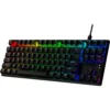 TECLADO ALÁMBRICO HYPERX ALLOY ORIGINS CORE SWITCH RED | NEGRO