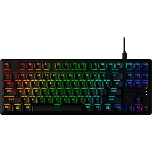 TECLADO ALÁMBRICO HYPERX ALLOY ORIGINS CORE SWITCH RED | NEGRO