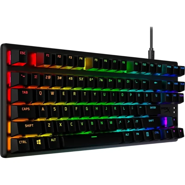 TECLADO ALÁMBRICO HYPERX ALLOY ORIGINS CORE SWITCH RED | NEGRO
